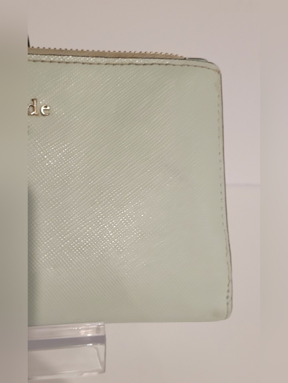Kate Spade Light Mint Saffiano Leather Zip Wallet/Wrislet - Picture 4 of 10